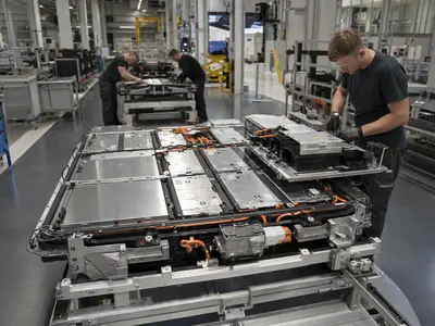 Batteriemanagement-Elektronik in einer Produktions- oder Entwicklungsumgebung für Elektrofahrzeuge
